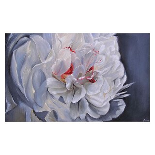 Find Cheap Price Mia Archer 'Floral Elegance' Hand-painted Canvas Art