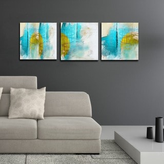 Alexis Bueno 'Abstract' Canvas Wall Art 3-piece Set
