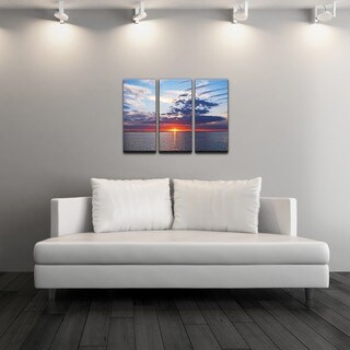 Chris Doherty 'Sunset' Acrylic Art 3-piece Set