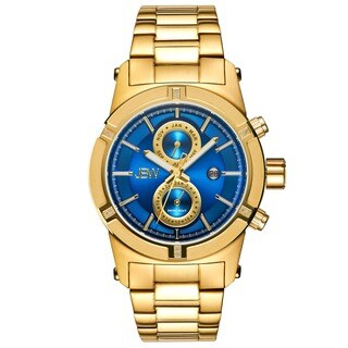 JBW Men's 'Strider' Diamond-accented Goldplated Watch