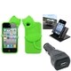 INSTEN Car Charger/ Dashboard Holder/ Phone Case Cover for Apple iPhone 4/ 4S