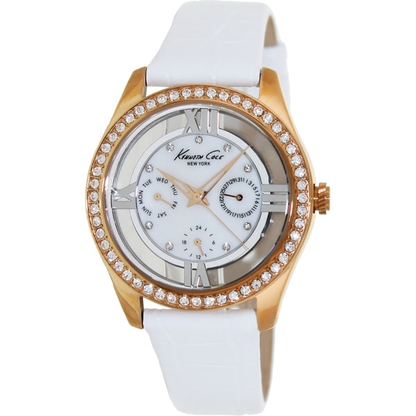 Kenneth Cole Women's Crystal-accented White Dial Watch