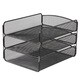 Safco Onyx Mesh Desktop Organizer with 5 Vertical/ 3 Horizontal Sections