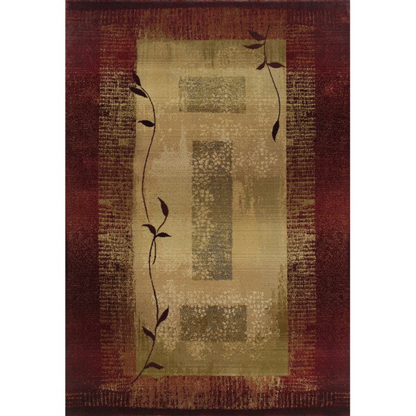 Generations Red/ Beige Rug (2'3 X 4'5) (As Is Item)