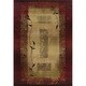 Generations Red/ Beige Rug (2'3 X 4'5) (As Is Item)