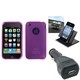INSTEN Car Charger/ Dashboard Holder/ Phone Case Cover for Apple iPhone 3G/ 3GS