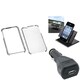 INSTEN Car Charger/ Dashboard Holder/ Phone Case Cover for Apple iPhone 4/ 4S