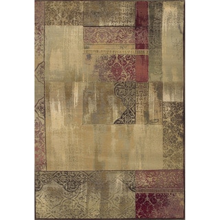 Low Price Generations Green/ Beige Area Rug (9'9 x 12'2)