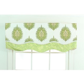 Medallion Print Lime Green Glory Valance