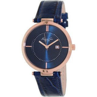 Kenneth Cole Women's 'KC2801' Blue Leather Blue Dial Quartz Watch