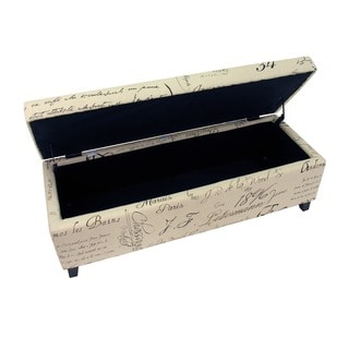 Warehouse of Tiffany Signature Print Fabric Ottoman
