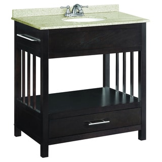 Design House 1-Drawer Ventura Espresso Console Vanity Cabinet