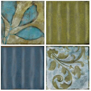 'Les Fleur de la Terre I' Occasions Drink Coasters (Set of 4)