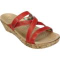 Women's Crocs A-leigh Mini Wedge Leather Flamingo/Flamingo
