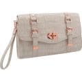Women's 33rd & MAD La Vien en Rose 3-Way Convertible Clutch Taupe