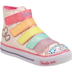 Girls' Skechers Twinkle Toes Shuffles 5 Alive White/Multi