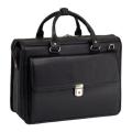 McKlein Gresham Black Pebble Grain Calfskin Leather