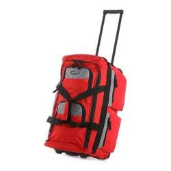 Olympia 26in 8 Pocket Rolling Duffel Red