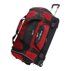 Pacific Gear 30in Drop-bottom Nylon Rolling Duffel Bag Red