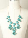 Stephan & Co Drop Cluster Bubble Necklace