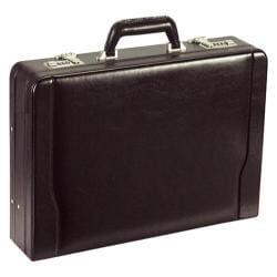 Solo Leather Laptop Attache 488 Burgundy