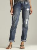 Fragile Distressed Cuffed Boyfriend Jean