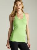 Marika Green Ruched Racerback Tank