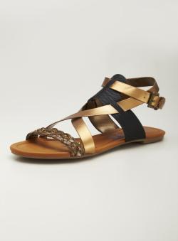 Rebels Flat Ankle Strap Sandal