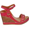 Women's Beston Calm-05 Red Synthetic Polyurethane