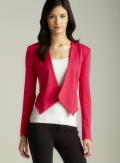 Romeo & Juliet Couture Shredded Back Cropped Blazer