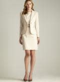 Tahari One Button Belted Dress Suit