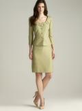 Tahari Three Button Skirt Suit