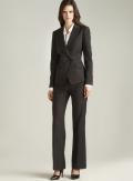 Tahari Two Button Pinstriped Pant Suit