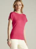 Joseph A Pink Buttoned Shoulder Knit