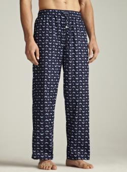 Tommy Hilfiger Drawstring Woven Fish Print Sleep Pant