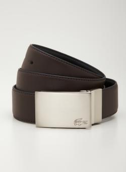 Lacoste Silver Plaque Reversible Belt