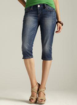 Seven7 Slit Hem Cropped Jeans