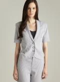 Grace Three Button Corded Striped Jacket