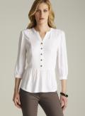 Spense Split Neck 3/4-sleeve Blouse