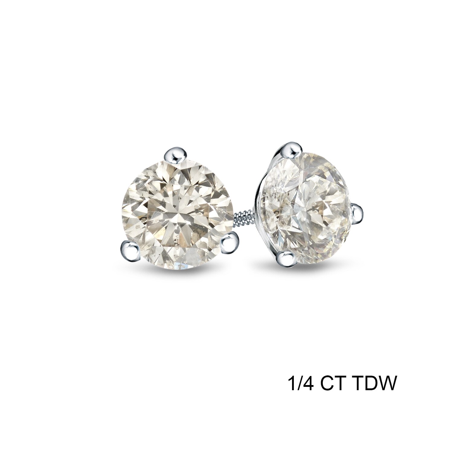 Auriya 18k White or Yellow Gold 1/4 to 3/4ct TDW Martini Diamond Earrings (J-K, I1-I2)