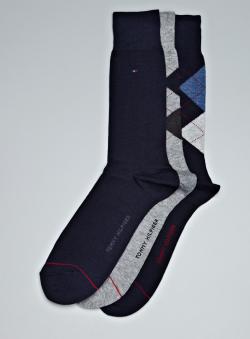 Tommy Hilfiger Three Pair Argyle Socks