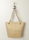 Magid Metallic Weaved Straw Tote