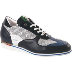 Men's Mauri 8672 Blue/Grey/White Nappa Leather/Patent/Mauri Fabric