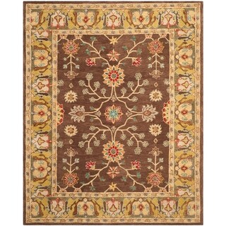 Great Prices Safavieh Hand-made Anatolia Brown/ Gold Wool Rug (9' x 12')