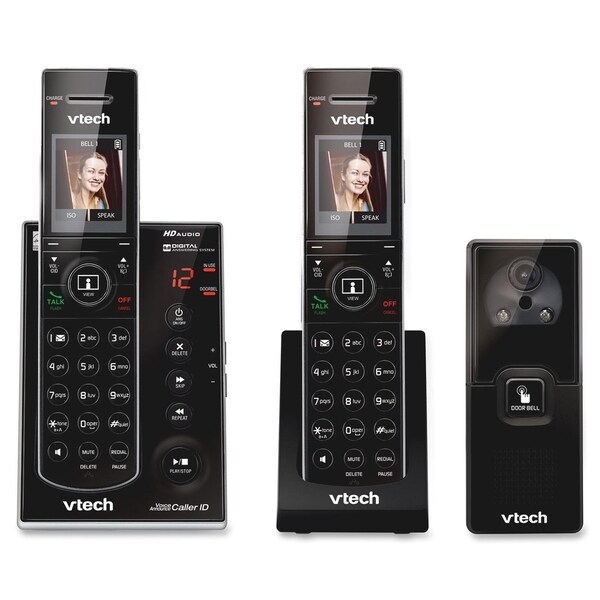 VTech IS7121-2 DECT 6.0 Expandable Cordless Phone with Audio/Video Do