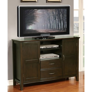 Langley Collection Walnut Brown Tall TV Media Stand