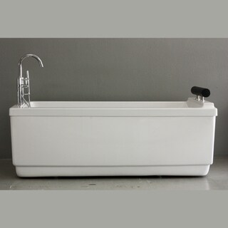 SanSiro Modern Palazzo Air Jetted Bathtub and Faucet Set