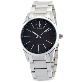 Calvin Klein Men's 'Bold' Black Dial Stainless Steel Watch
