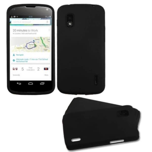 BasAcc Black Fusion Protector Case for LG E960 Nexus 4