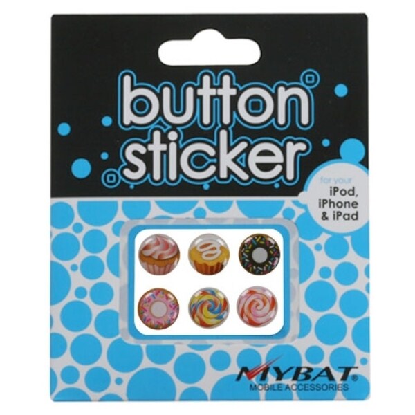 INSTEN Button Stickers for Apple iPhone 5/ 5S/ SE, iPod touch, iPad 4/ Mini